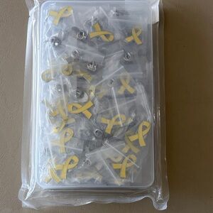 Yellow Awareness Ribbon Pin Lot of 50